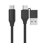 2025 Lx Brand 1M Length 2IN1 Braided Charging Cable With 60W Output And 480Mbps