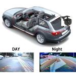 4 LED Light Auto Backup Camera Wide Angle View Universal Black Safe Parking