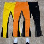 Customized Labels Men's Jogger Track Sweat Pants Baggy Trousers Paint Splatter