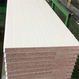 China B1 fire rating 50mm waterproof grey white TPS sandwich panel for camp factory