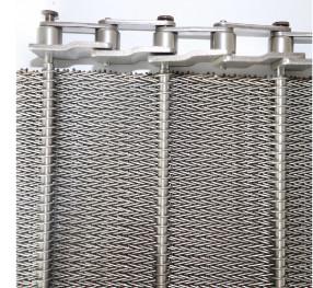 China Stainless Steel Herringbone Conveyor Belt Dutch Weave Wire Mesh factory