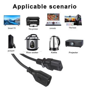 IEC C14 to C13 Power Cord 1.5M 250V 16A for Computer Servers