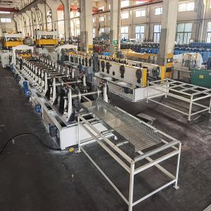 China 440v 3Ph Perforated Cable Tray Forming Machine PLC Control factory