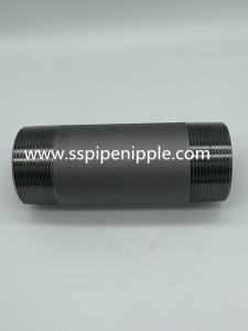 China Industrial Black Carbon Steel Pipe Nipples Rust Proof Long Working Life factory