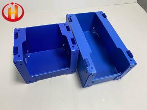 China Stackable Blue Corrugated Plastic Picking Bins Environmental PP factory