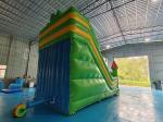 Commercial Grade PVC Inflatable Dry Slide With Pillar Colorful Inflatable Double