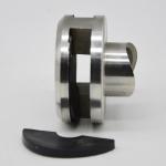 Stainless steel glass to glass connector clamps, material SS304, finishing satin