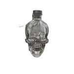 Hot Stamping Surface Handling Glass Skull Bottle with Stopper 700ml 750ml