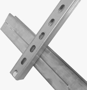 China 3m 6m Corrosion Resistance Silver Welded Combination Channel Metal Strut Channel factory