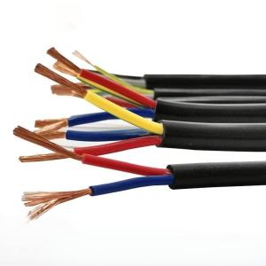 China Flexible RVV Electrical Cable 2/3/4/5 Multi-Core Copper Power Cable for Indoor and Outdoor Use factory