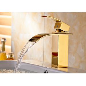 China Single Handle Bathroom Basin Faucets Hot And Cold Water ROVATE Long Service Life on sale