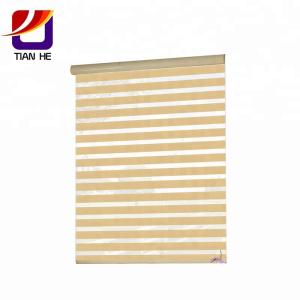 China Customized Horizontal 100% Shading Rate zebra blinds fabric factory