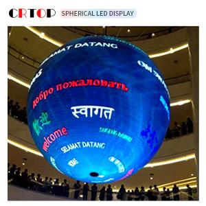 China P3mm 800cd Creative LED Display Screen Diameter 1m Spherical Shape factory