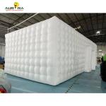 White Oxford Cloth Inflatable Club Tent LED Party Disco Blow Up Tent Customized