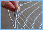 Heavy Duty Galvanized Chain Link Fence Fabric , Twisted Edge Wire Fence Panels