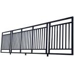 Residential Soundproof Customized Size Fence Panel Wrought Iron Steel Fence