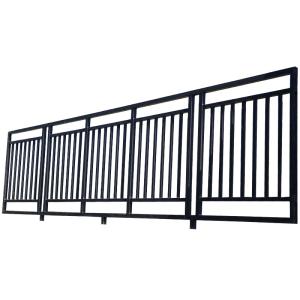 China Welding Galvanized Steel Rod Wrought Iron Guard Rails For Deck Customized factory