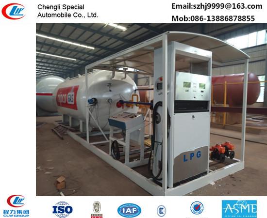 China hot sale!30M3 mobile skid lpg gas station for filling cars, wholesale price skid lpg gas station with auto lpg dispenser factory