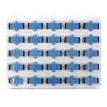 Simplex Plastic Fiber Optic Adapters SC To SC Fiber Coupler Blue
