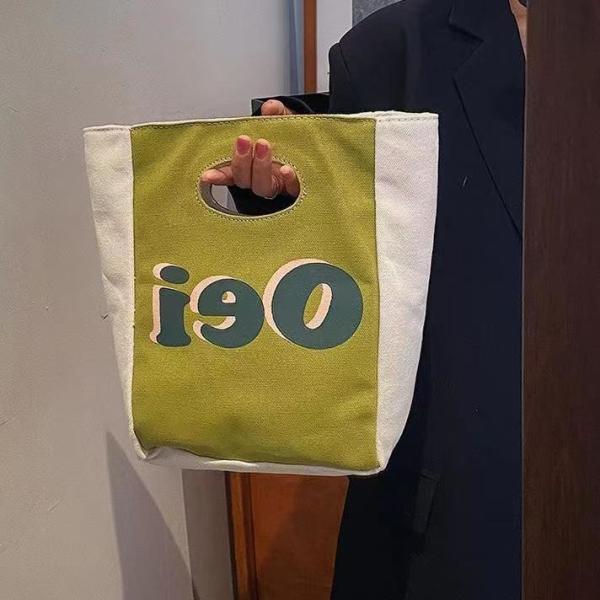 FASHION NICHE DESIGN CUTE CLUTCH BAG TOTE BAG CASUAL COMMUTER LUNCH BOX BAG MAKEUP BAG STORAGE BAG