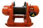 Construction Capstan Electric Winch Rope Drum Button Control Floor Mounted
