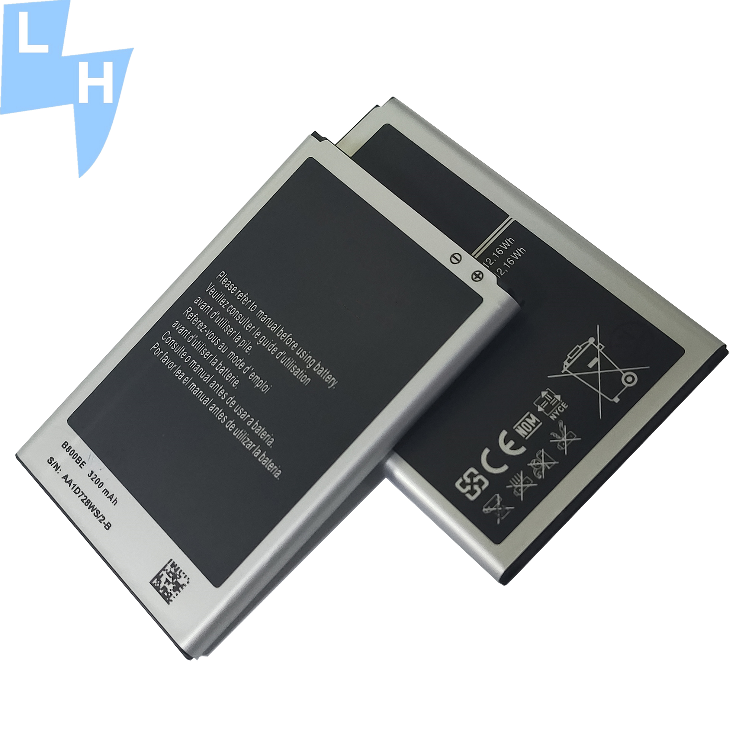 High Capacity 3200mAh B800BE Replacement Battery For Samsung Galaxy Note 3 Black