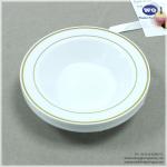 Elgant Food Grade 7.5 inch Disposable Plastic Salad Fruit Bowl-Resistant Salad