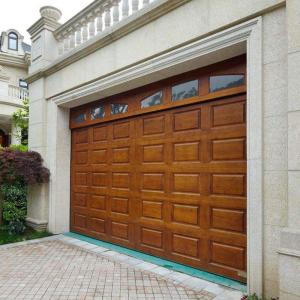 China Red Aluminium Alloy Garage Sectional Door With Vault factory