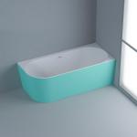 Fresh Acrylic Free Standing Bathtub White Customized Color For Bathroom