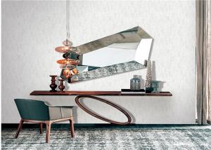 China Grey Color Deep Embossed Wallpaper Waterproof For Office , Simple Style factory