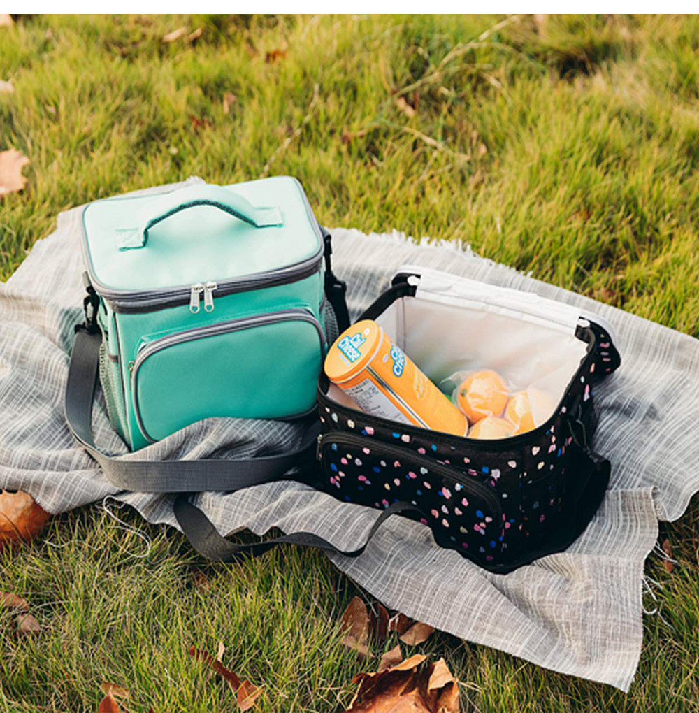 Insulated Lunch Box Portable Lunch Bag Adult Kids with Shoulder Strap