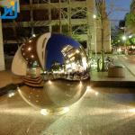 Stainless Steel Hollow Sphere Corten Steel Hollow Metal Sphere Large Garden