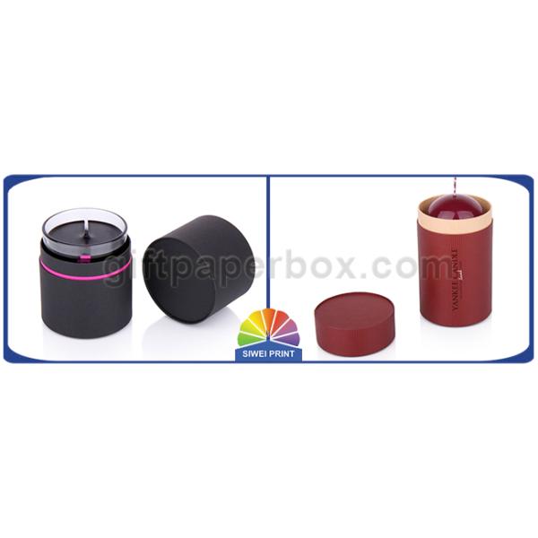 Customized Cardboard Cylinder Packaging Box For Candle Gift Package