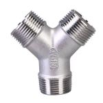 Casting WZ Stainless steel 201 304 316 Y-shaped internal thread tee fitting