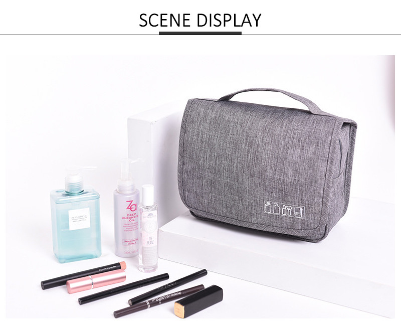 Unisex Anti Collision Blank Oxford Hanging Wash Bag