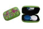 Iron Contact Lens Case High End PU Material Lightweigt Custom Logo