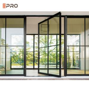 China Modern Exterior Entry Swing Open T5 Aluminum Pivot Doors factory