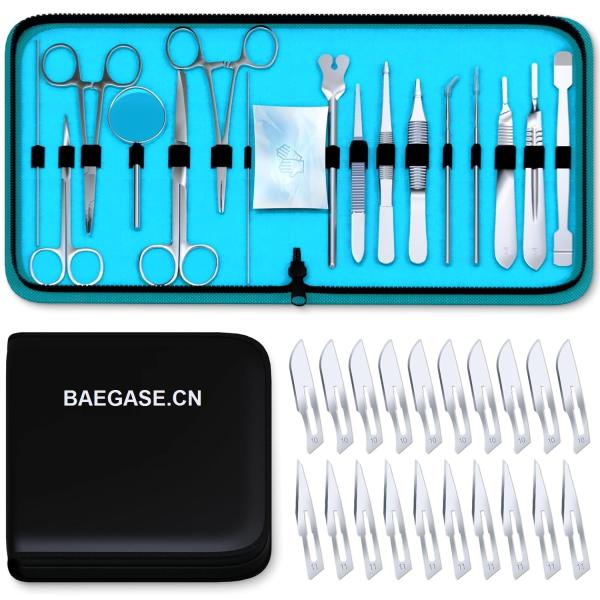 China 38 PCS Advanced Dissection Kit Biology Lab Anatomy Dissecting Set with Stainless Steel Scalpel Knife Handle Blades factory