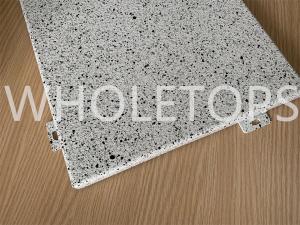 China Outdoor Facade Coated Aluminium Sheets 2.5mm 3.0mm Stone Texture Looklike Finish factory