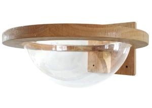 China Mounted Wooden Cat Space Clear Capsule Sphere Cat Bed factory