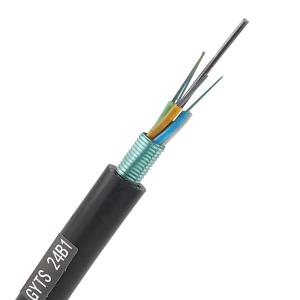 China 12~288 Cores Armoured Optical Fibre Cable Outdoor Fiber Optic GYTS Cable factory