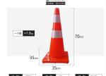 Road Safety Guiding Cone Orange PVC Plastic Traffic Cones