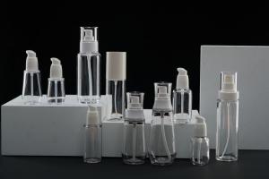 China Luxury Plastic Cosmetic Bottles Thick Wall Transparent 30ml 60ml 100ml Sprayer factory
