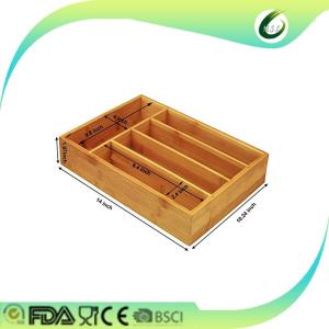 China Totally bamboo expandable utility drawer organizer factory