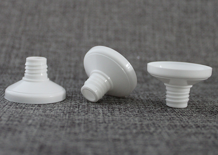 White Plastic Tube Head In PE Food Grade For Food Laminated Tube Personalized Design