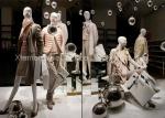 Simple Style Window Display Decorations White Color Fiberglass Balls