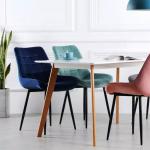 High Back Upholstered Fabric Dining Chair D52mm Dining Accent Chair Dirt