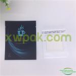 Round Corners Drip Coffee Filter Bags Aluminum Foil Laminated Mylar 3 Side Seal
