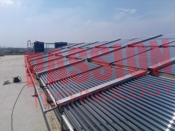 Colored Steel Manifold Vacuum Tube Solar Collector For Large Capacity Water