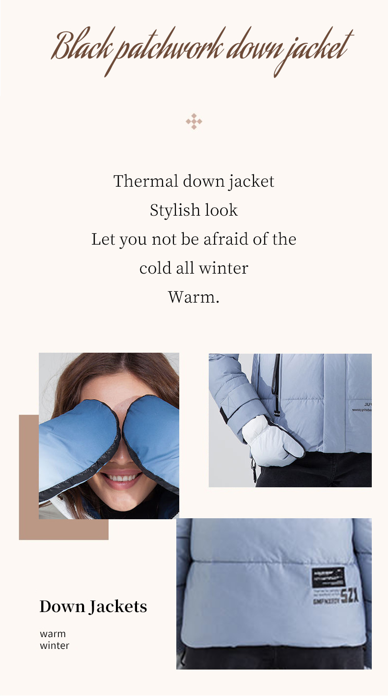 FODARLLOY Cheap and high quality Thick Cotton-Padded Jackets Printed Woman Collar Puffer Bubble Coat jackets